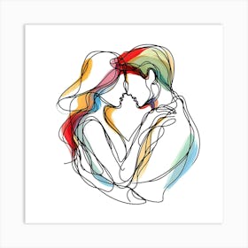 Creative Love And Relationship Illustration 39 Art Print