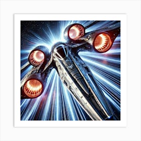 Valkyrie Assault Fighter Energy Blades Art Print