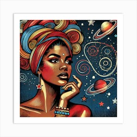 Stelliryn Celestial Portrait Art Print