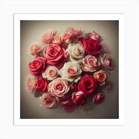 Roses gracefully 3 Art Print