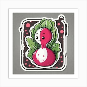 Radish Sticker 3 Art Print