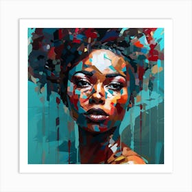 Afro Girl 52 Art Print