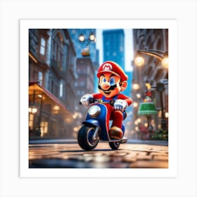 Mario Bros 1 Art Print