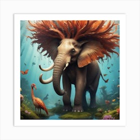 Mystical Aquatic Serenity Art Print