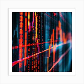 Stock Market Data 1 Art Print