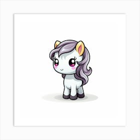 Cute Unicorn 93 Art Print