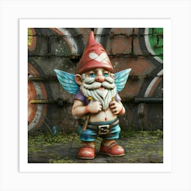 Cupid Gnome 1 Art Print