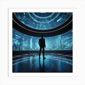 Futuristic Businessman 18 Art Print