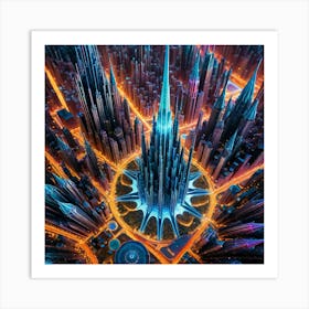 Futuristic City Art Print