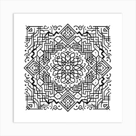 Line Art Style Art Print