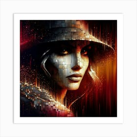 A mysterious woman 12 Art Print