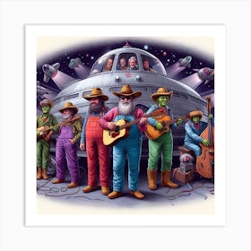 Space Band Art Print