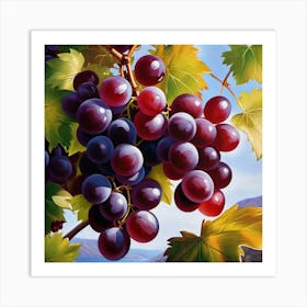 Grapes On The Vine 22 Art Print