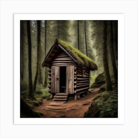 Cabin In The Woods Art Print