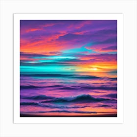 Sunset Stock Videos & Royalty-Free Footage Art Print