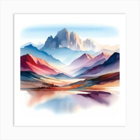 Mountain Landscape 13 Art Print