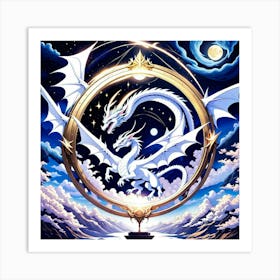 Dragons In The Sky 1 Art Print