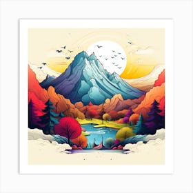 Autumn Landscape Art Print