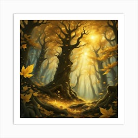 Autumn Forest 12 Art Print