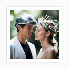 Futuristic Wedding 2 Art Print