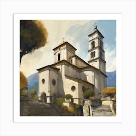 Kirche In Cassone, Gustav Klimt 7 Art Print