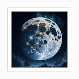 holy moon Art Print