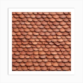 Tile Roof Background Art Print