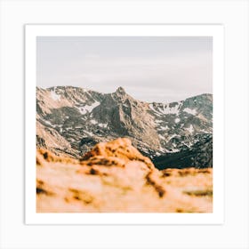 Colorado Mountains Square Art Print