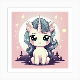 Cute Unicorn 146 Art Print