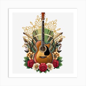 Acoustic Guitar 3 Art Print