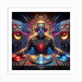 Cosmic Dj Art Print