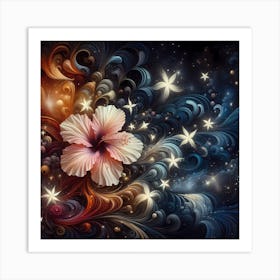 Abstract Flower Art Print