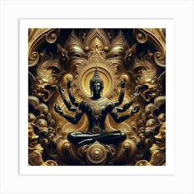 Buddha In Meditation 1 Art Print