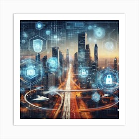 Futuristic Cityscape 4 Art Print