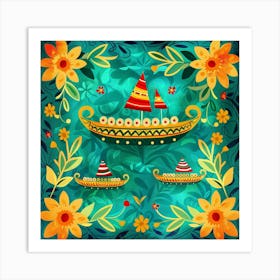 Onam Inspired Banner Art Print