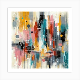 Abstract Cityscape 1 Art Print