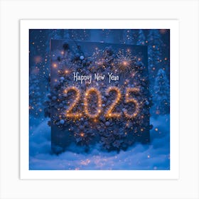 Happy New Year 2025*3* Art Print