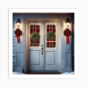 Christmas Door 130 Art Print