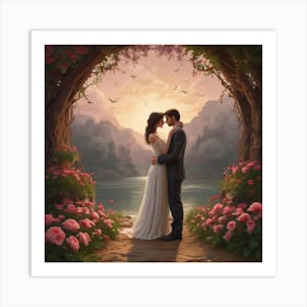 Fairytale Wedding 1 Art Print