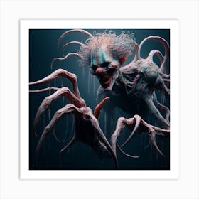 Creepy Clown 1 Art Print