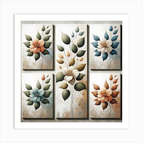 Flowers On A Wall Art Print