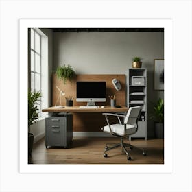 Office working Table  Art Print