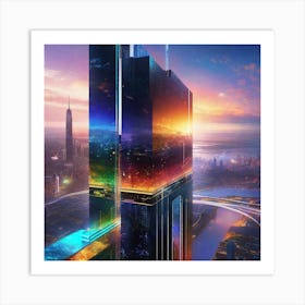 Futuristic Skyscraper 1 Art Print