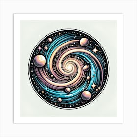 Galaxy Tattoo Art Print