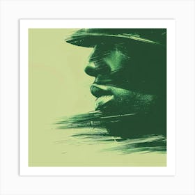 Soldier'S Face Art Print