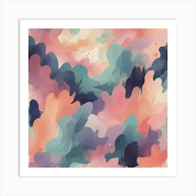 Abstract Watercolor Painting 32 Art Print