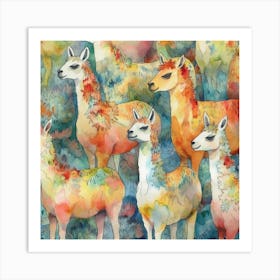 Llamas 1 Art Print