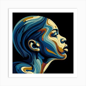 Face Of A Woman Art Print