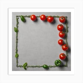 Frame Of Tomatoes 16 Art Print