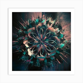 Abstract Flower 2 Art Print